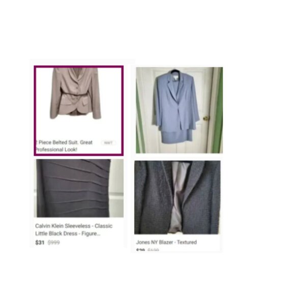 BUNDLE Career / Professional Wardrobe - 2 Suits, One Dress, One Blazer - Size 10 - Picture 1 of 5